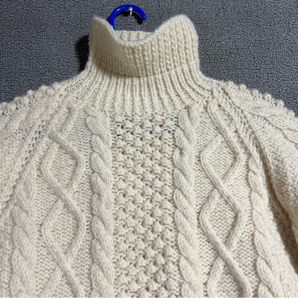 Womens M Wool Sweater Turtleneck Knit - Picture 3 of 9